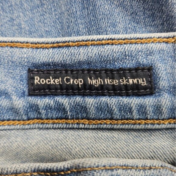 Citizens Of Humanity Women Size 23 Rocket Crop High Rise Skinny Distressed Jeans - Picture 7 of 15